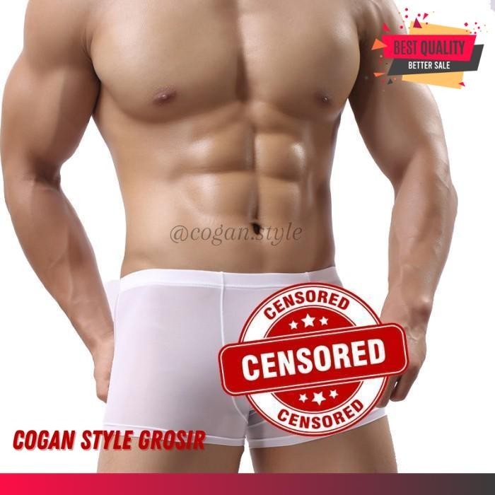 MEN BOXER BELALAI PRIA CELANA DALAM BELALAI PRIA WHITE