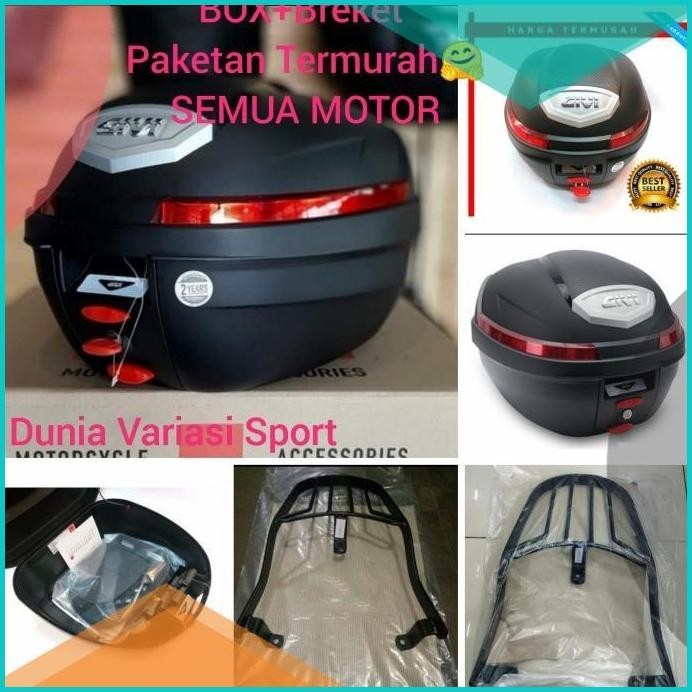 Box Givi B270N Original Givi + Breket Box Gp Sport Semua Motor 8JVLZ4