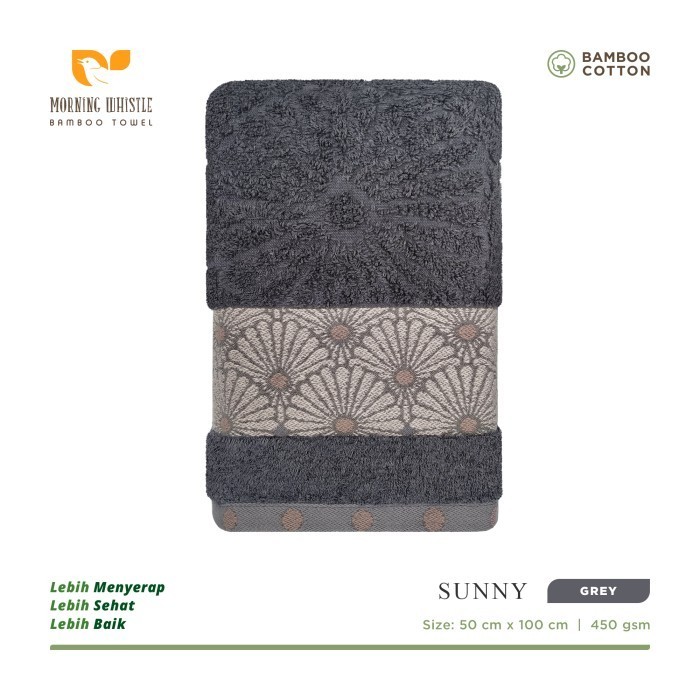 KOMPLIT Morning Whistle Bamboo Towel Sunny / Handuk Mandi
