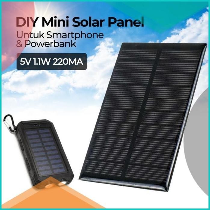 Panel Surya Solar Cell 5V 1.1W Generator MINI SOLAR PANEL FOR SMARTPHO