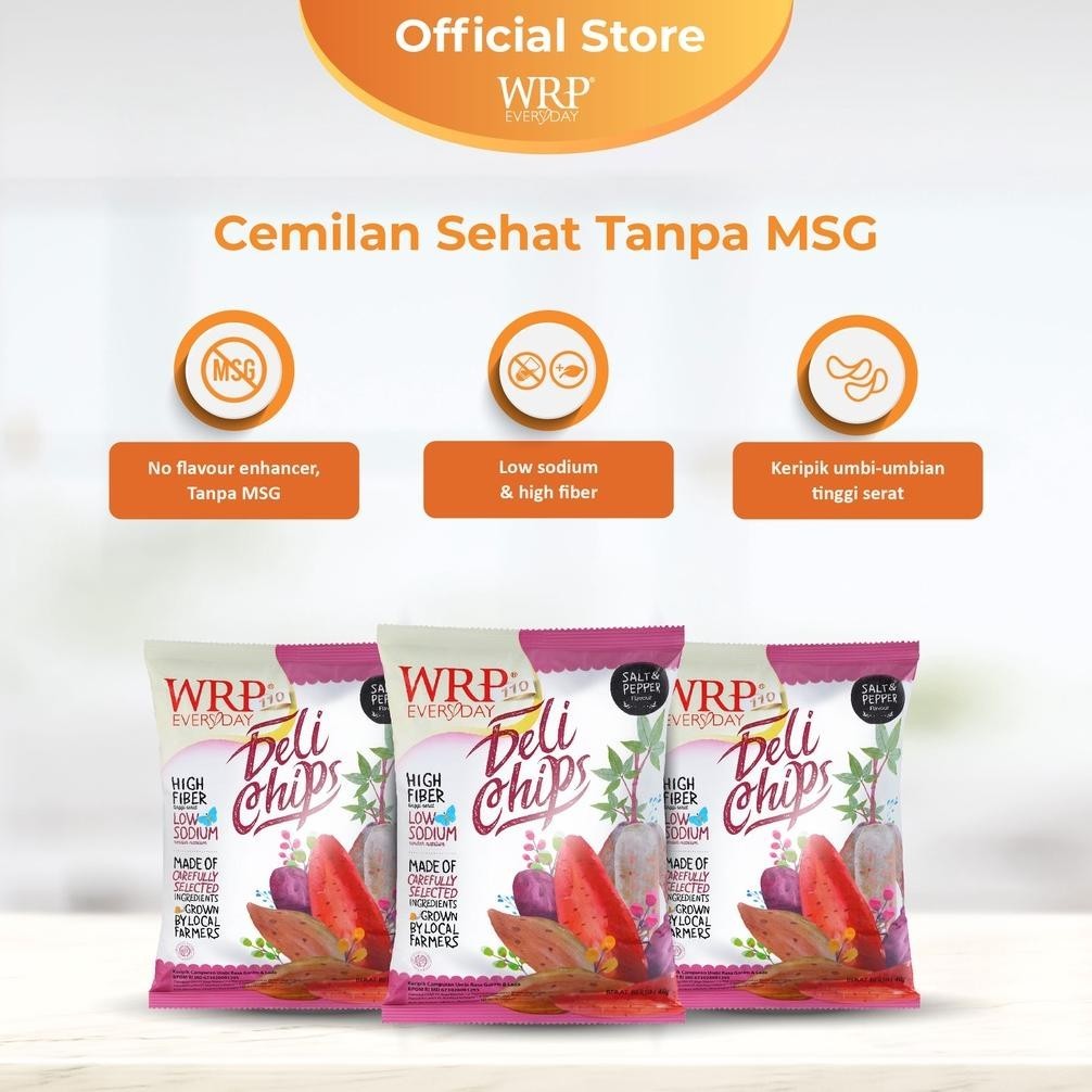 

gfd-12 WRP Delichips Salt & Pepper 6 X 40 G Berkualitas