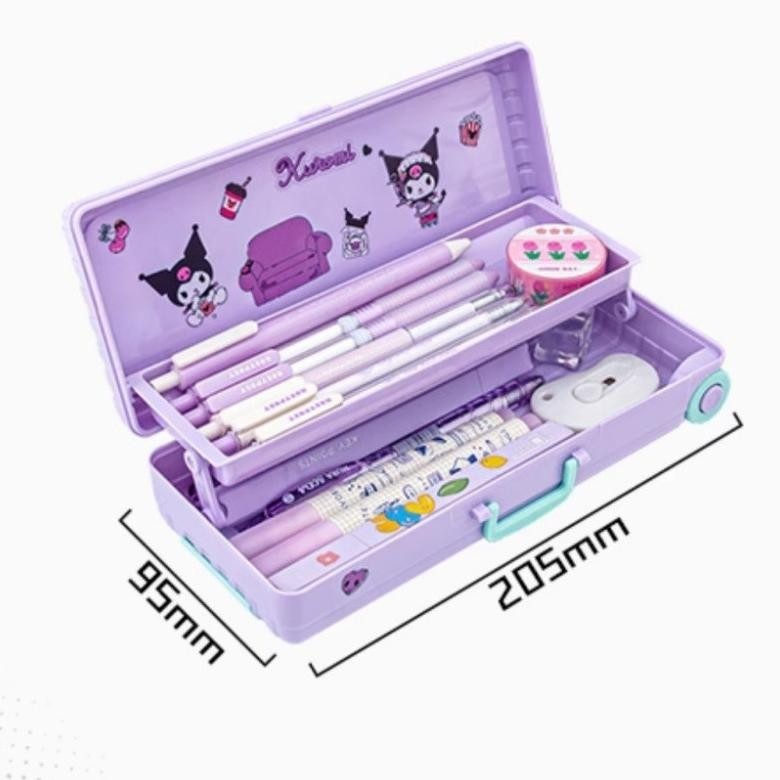 

Tr21 CodSanrio Seri Anime Kartun Pensil Kasus Troli Kotak Alat Tulis Lucu Pensil Kotak Anak-Anak Best Seller
