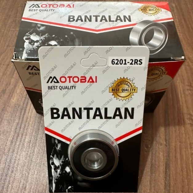 Bearing 6201 - 2RS Bantalan Roda Lahar Isi 10 PCS 1 KOTAK Motor OTOBAI