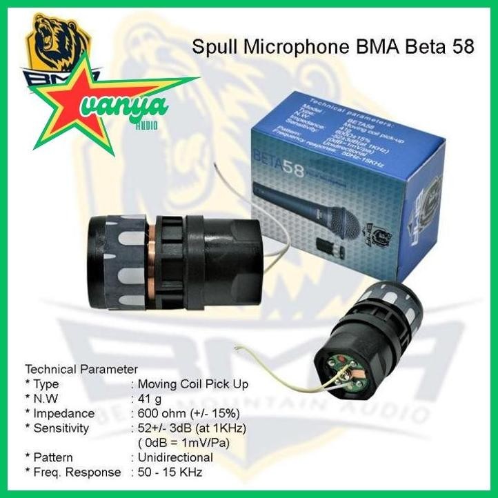 [BMA - SPUL MIC] SPUL MIC SHURE BETA 58A MERK BMA ASLI vanya__77