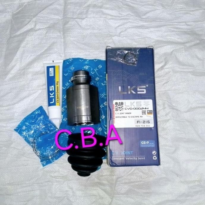 CV JOINT INNER AS RODA DALAM FORD ESCAPE KANAN RH FI 216 MERK LKS