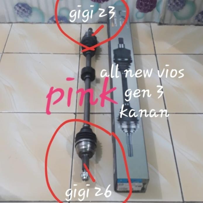 DRIVE SHAFT ASSY CV JOINT AS RODA TOYOTA ALL NEW VIOS GEN 3 KANAN