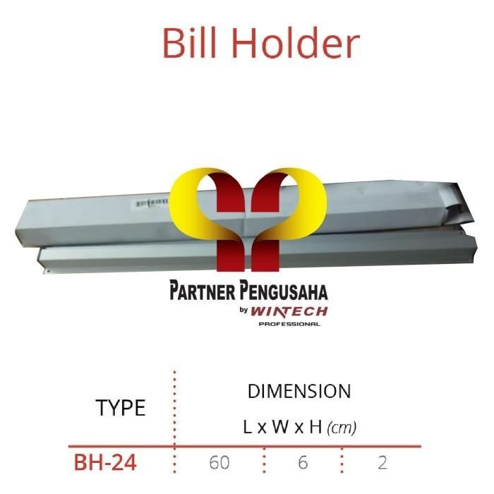 

Bh-24 Bill Holder 60Cm Penjepit Bon Jepitan Nota Restoran Bill Grabber