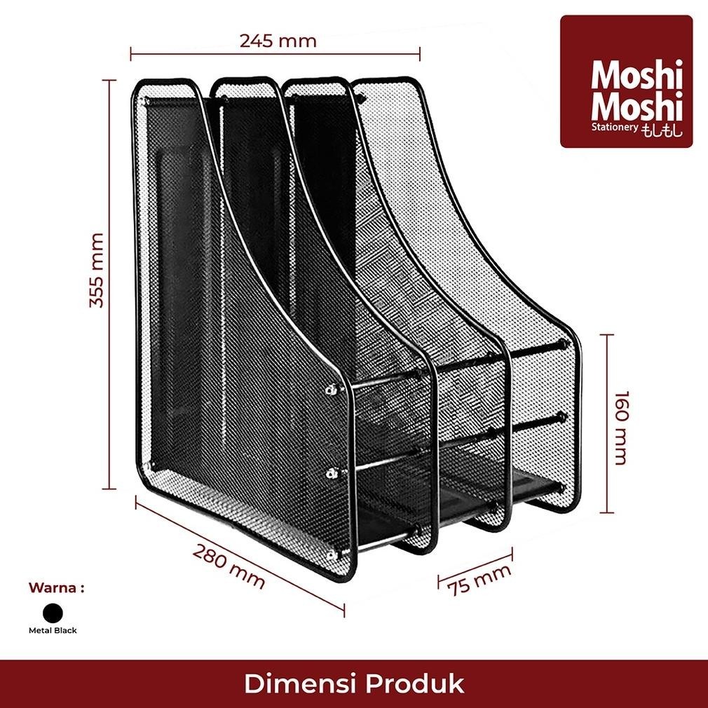

COD File Box Foldable Steel 3 Layer Rak Penyimpanan Dokumen 3 Sekat Jaring Besi nt-137