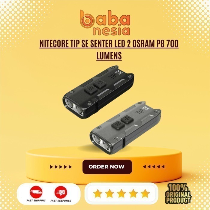 NITECORE TIP SE SENTER LED 2 OSRAM P8 700 LUMENS SENTER KECIL MINI
