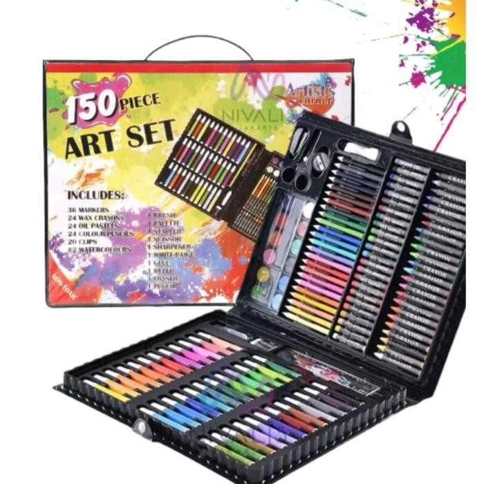 

Viral Art Set 150Pcs Pensil Warna Set Alat Lukis Anak Krayon Set Super Sale