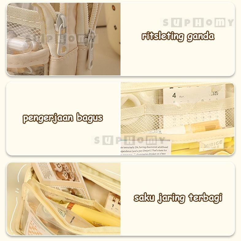 

Murah Tempat Pencil Kotak Pensil Aesthetic Tas Pena Tas Pensil Tempat Alat Tulis Kapasitas Besar Eq-77