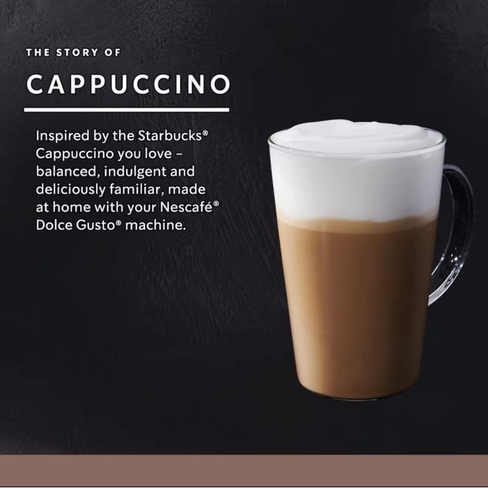 

Nescafe Dolce Gusto Starbucks Cappuccino - Coffee Capsules