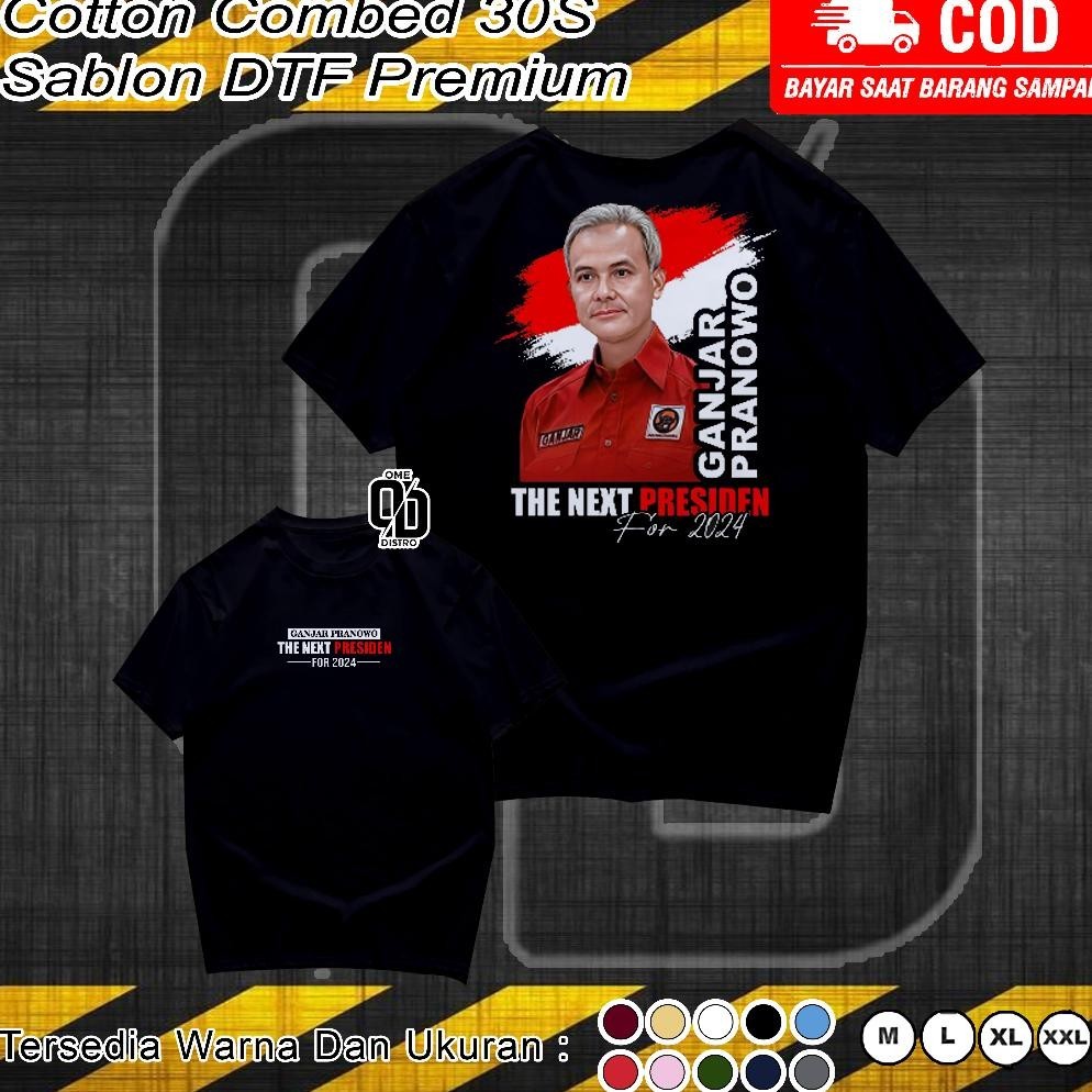 Terbaru Kaos Ganjar Pranowo Lengan Pendek Dan Panjang