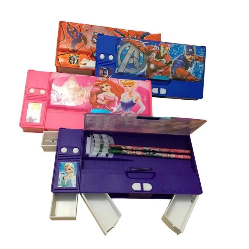

Viral Kotak Pensil Karakter/P.Case Magnet+Rautan Karakter Jumbo Anak Cewek Dan Cowok Jg-56