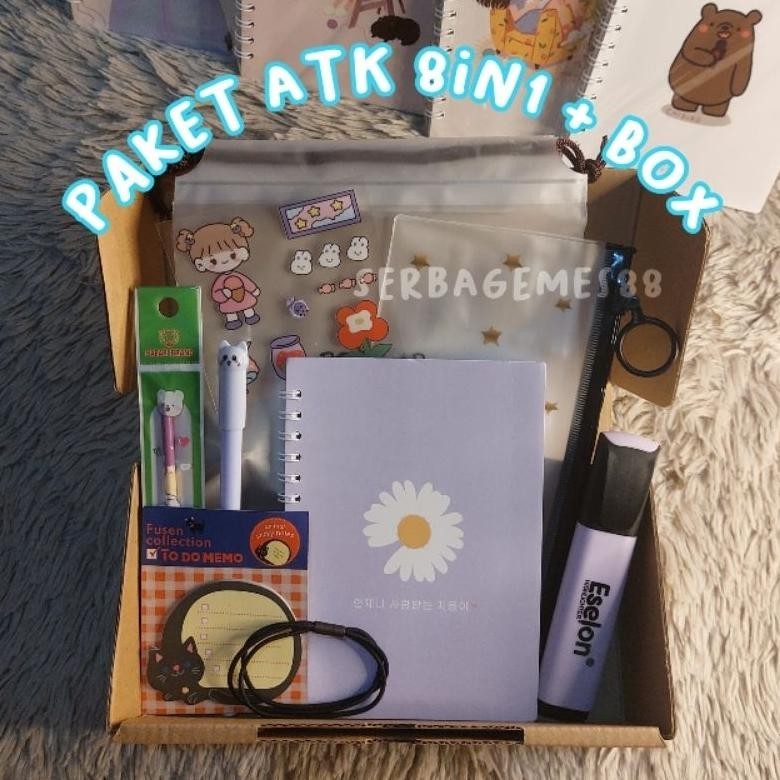 

Big Sale Serbagemes88 - (Part 1) Paket Alat Tulis 8In1 / Stationery Set Fancy / Alat Tulis Set / Stationery Set 8.8