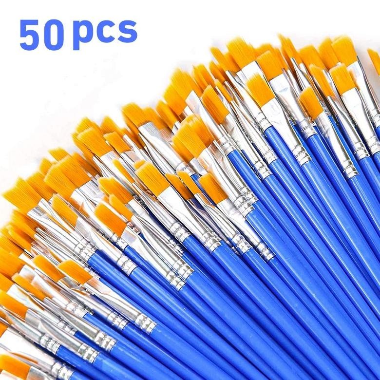 

Promo Olla 50Pcs Cat Air Biru Flat Tip Sikat Runcing Sikat Nilon Sikat Menelusuri Sikat Kuku Seni Sikat Sikat Set Murah