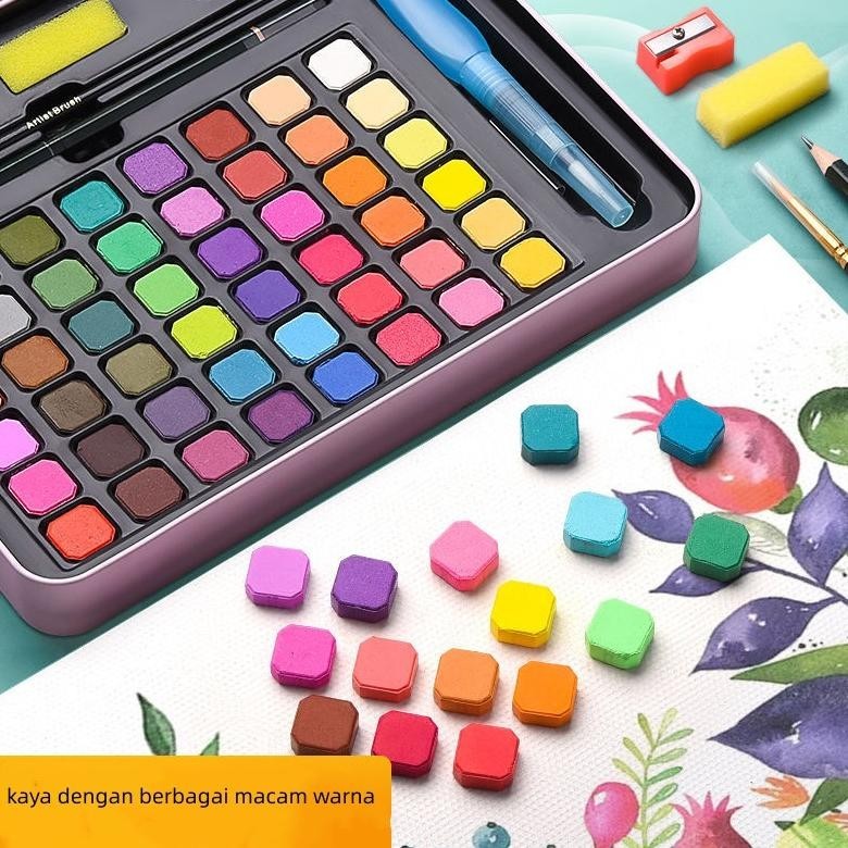 

Flash Sale Cat Air Warna 36 Dan 48 Warna /Alat Cat Air Warna Per Set ( Sudah Termasuk Kuas Dan Kertas Lukis) Garansi