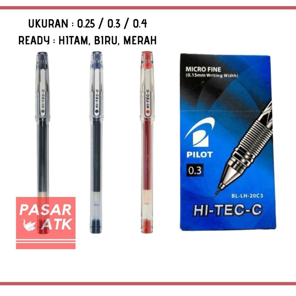 

Promo Pulpen Hi-Tec-C Hitec Pilot 0.25/0.3/0.4 Hig Quality