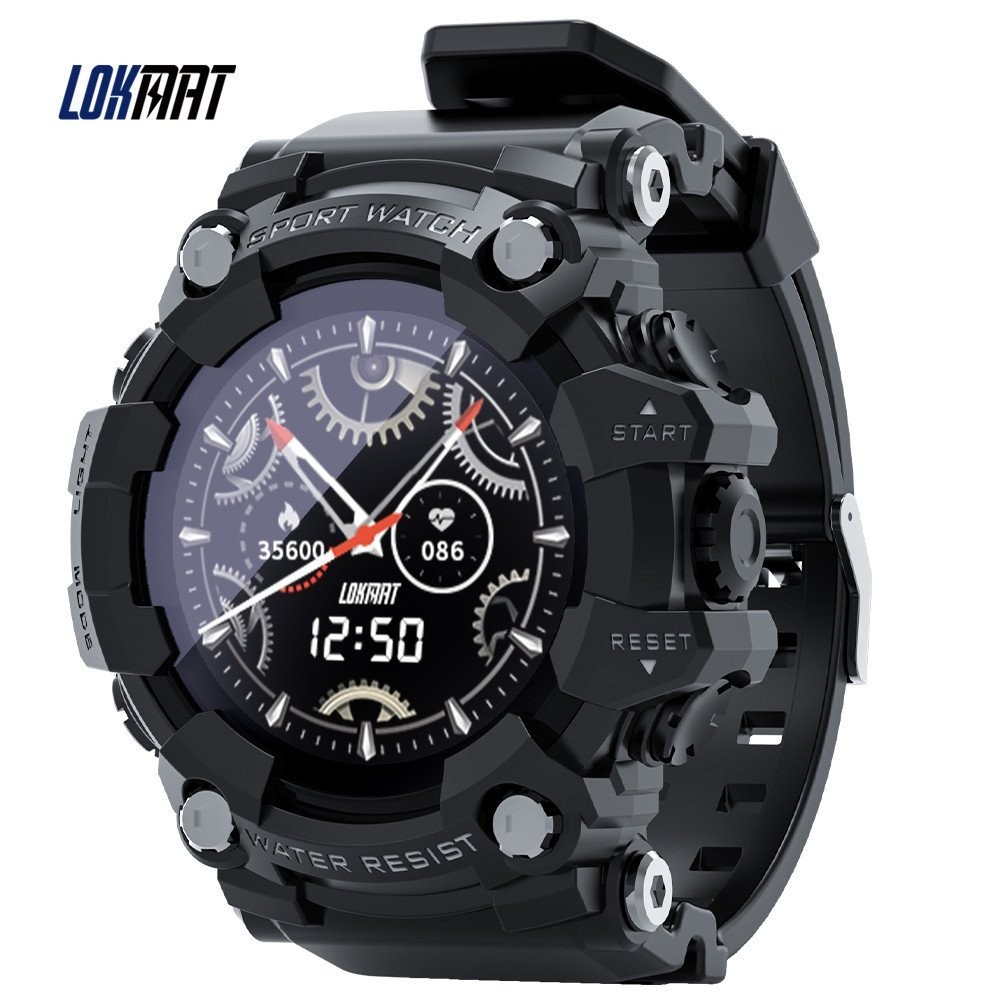 LOKMAT ATTACKBluetooth Smart Watch Outdoor Sports Watch Step Counting Sleep Heart Rate Blood Pressur