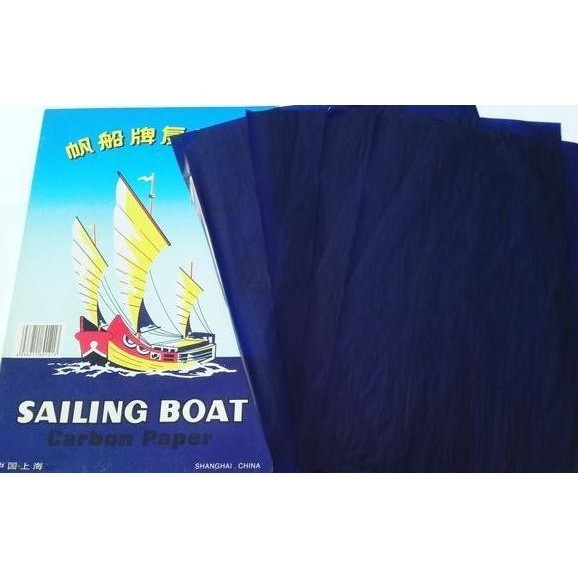 

Kertas Karbon Sailing Boat - Carbon Paper - Biru 2 Sisi / Double