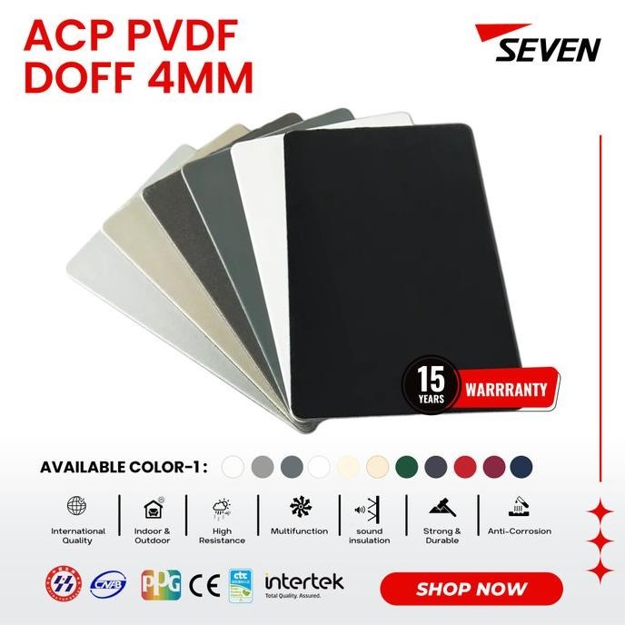 Seven Acp Pvdf 4 Mm Doff Alloy 1100 0,3 Mm