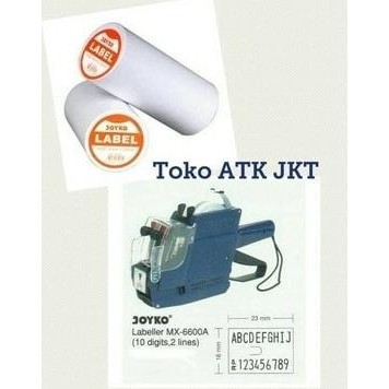 

Alat / Mesin Label Harga Joyko MX 6600 A ( 2 Baris ) + Refill
