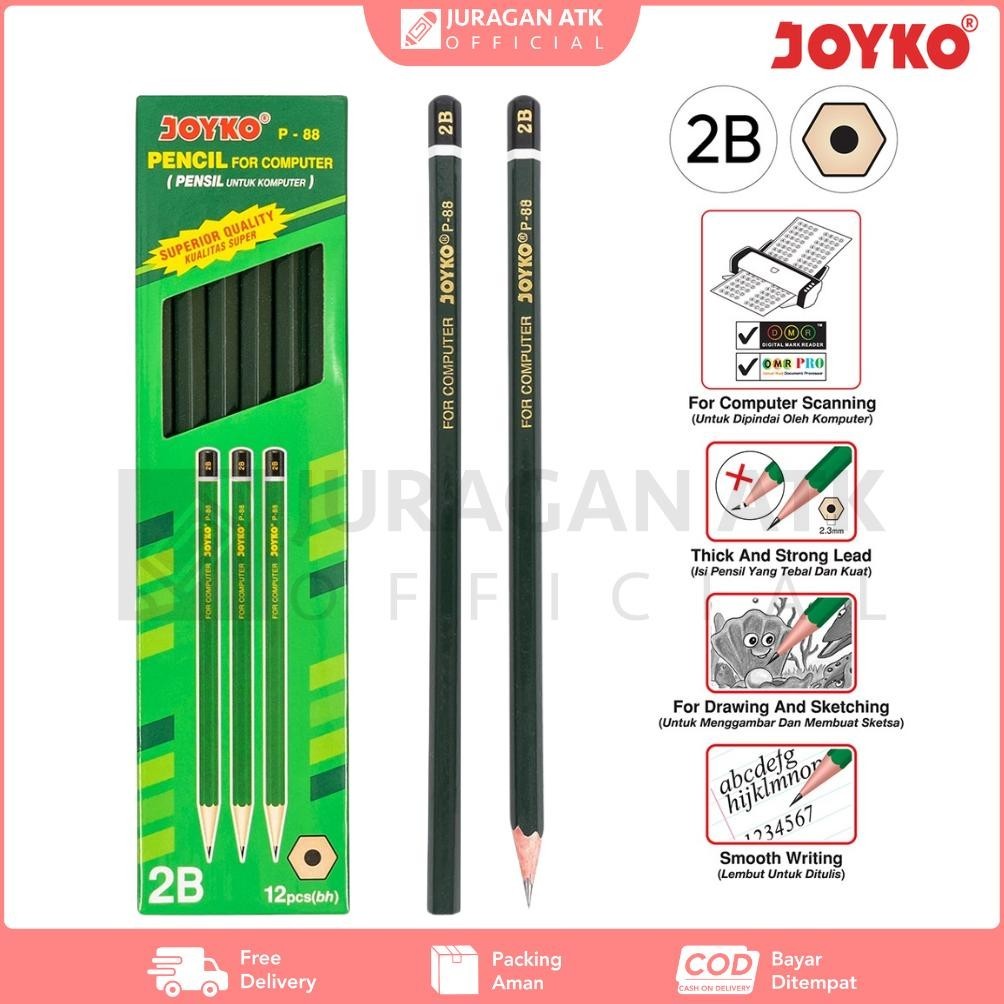 

ZX41 Pensil Joyko 2B 1 Box isi 12pcs P-88 Original