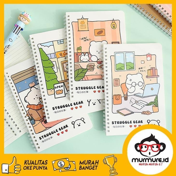 

ryu-56 MURMURE.ID | PART 2 NOTEBOOK A5 BUKU TULIS SPIRAL BUKU CATATAN MOTIF LUCU AESTHETIC GARIS NOTE BOOK ST012 Berkualitas