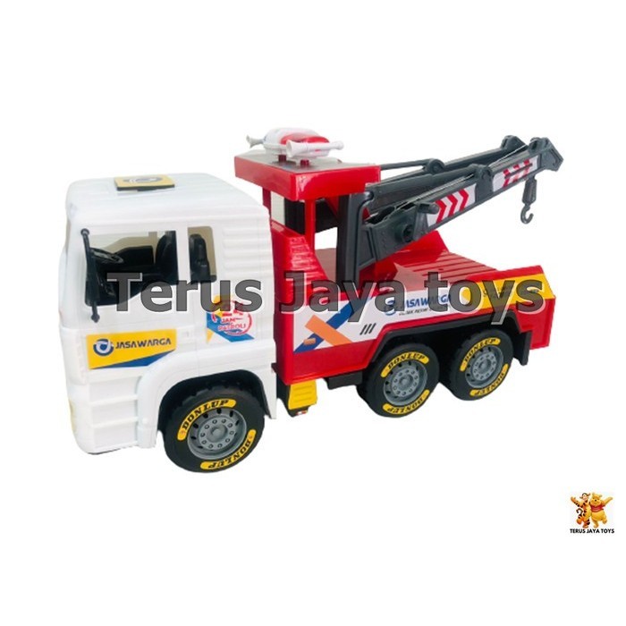 Mainan Mobil Truk Derek Besar / Mainan Derek Mobil Truk Besar