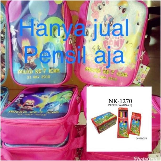 

Paling Murah!!! Pensil warna 12 pis BESAR cocok utk hadiah goody bag dan pesta pernikahan Viral