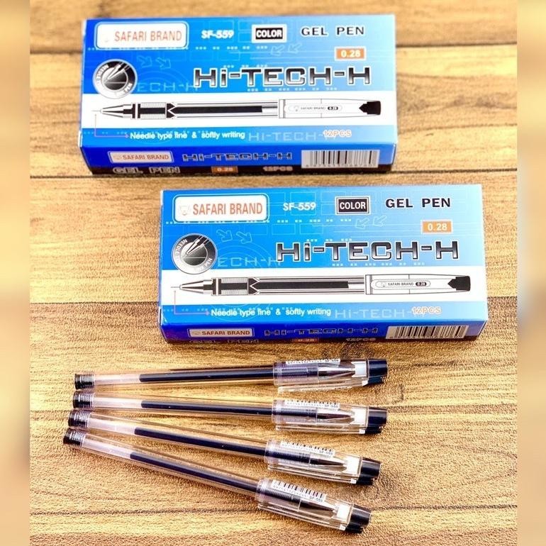 

hj-54 (1pack) Pulpen/Gel Pen Hi-Tech-H Hi-Tech Hitech Hi-Tec Hitec Murah Safari eds-on 0.28 mm Hemat