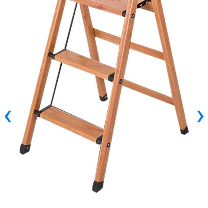 Tangga Lipat Aluminium 3 Step Motif Kayu Krisbow E88A