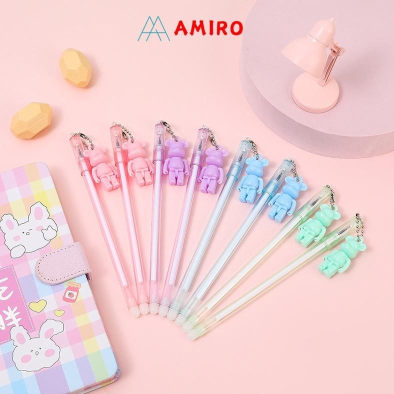 

New Bolpen Pulpen Gel gantungan Dengan Notes Kartun Cartoon lucu karakter dengan sequin glitter bolpoin lucu unik Terlaris