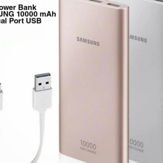 Powerbank 10000 Mah Dual Port Usb Cable Type-C