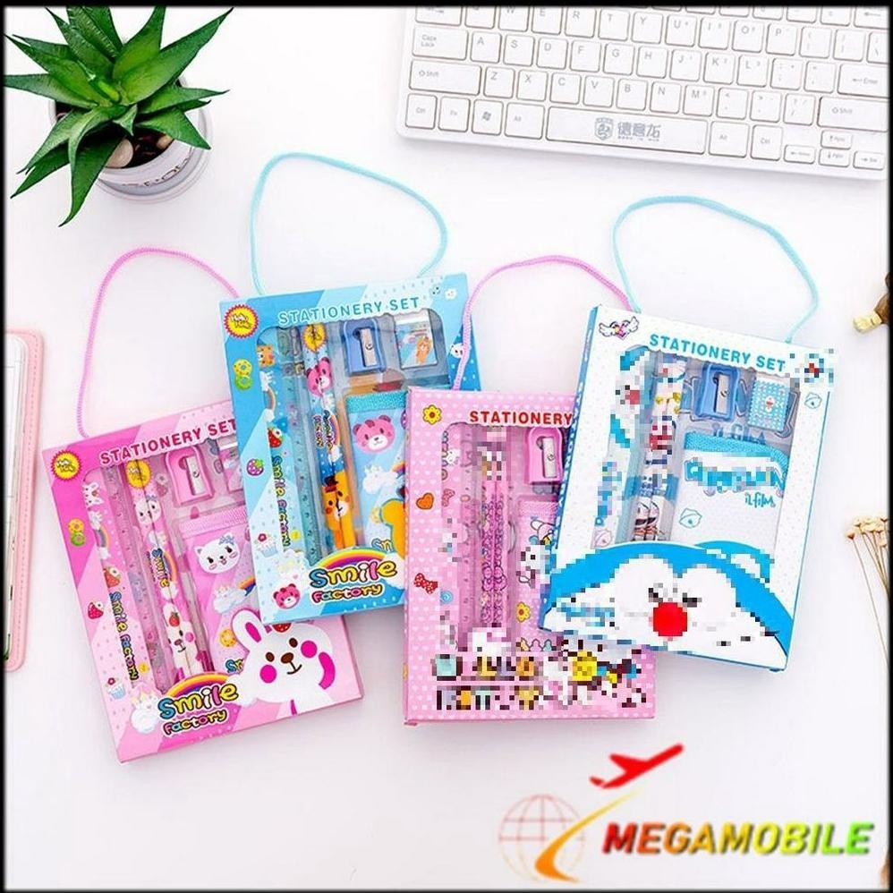 

gjk-25 MM - Alat Tulis Set 6IN1 Stationery Set Lucu Karakter Set Perlengkapan Alat Tulis Sekolah Anak-Anak TK Murah Sale