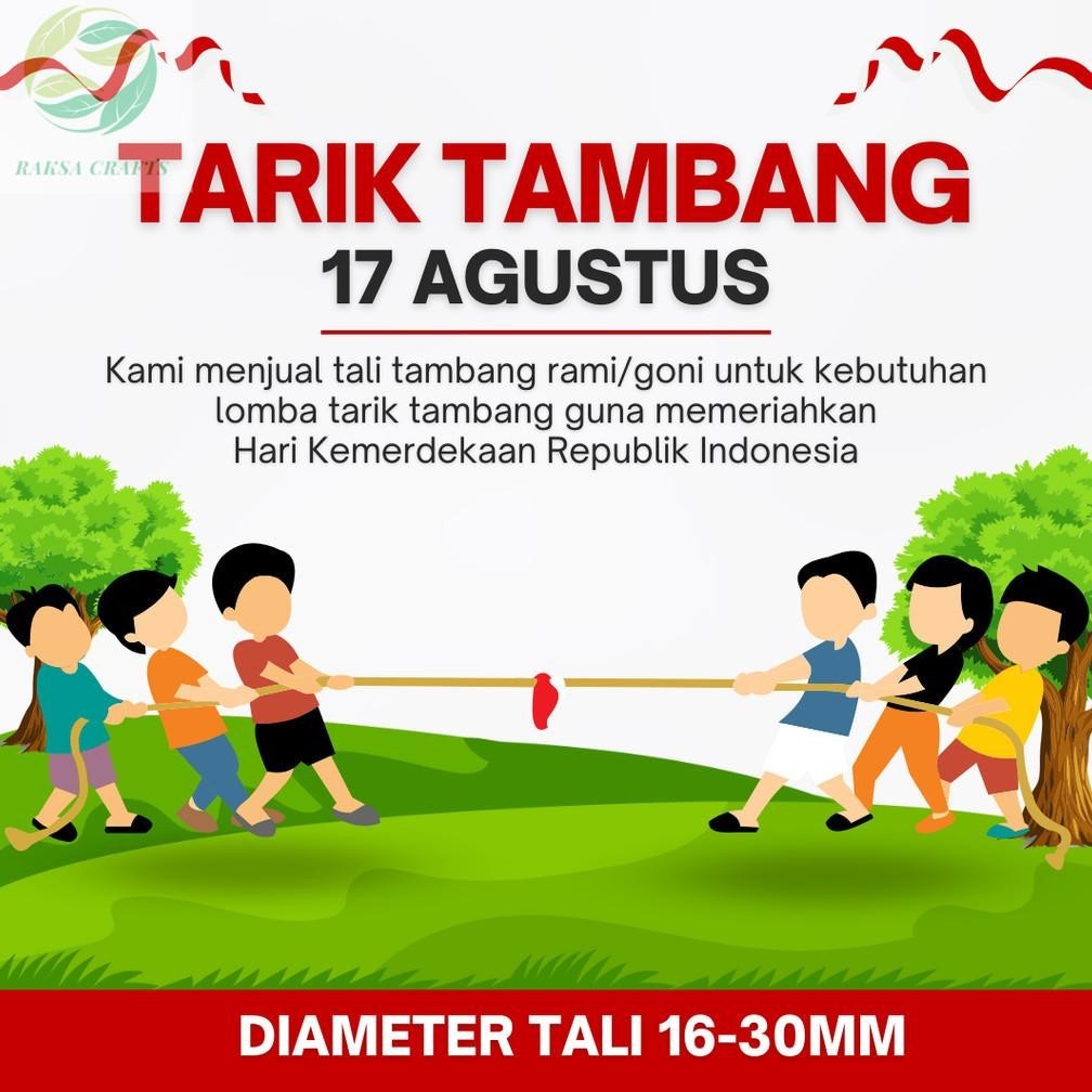 

nl-8 Tali Tarik Tambang Premium Uk 16 - 30mm [ Per Meter ] / Tali Lomba Tarik Tambang / Tali Tambang Besar / Tali Rami Goni Besar / Tali Manila / Tali Kapal / Tali Dadung / Tali Sisal Sale