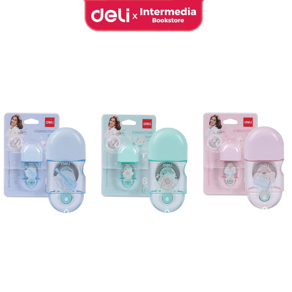 

Deli Correction Tape CH397 / Pita Koreksi 6 Meter Tidak Mudah Putus