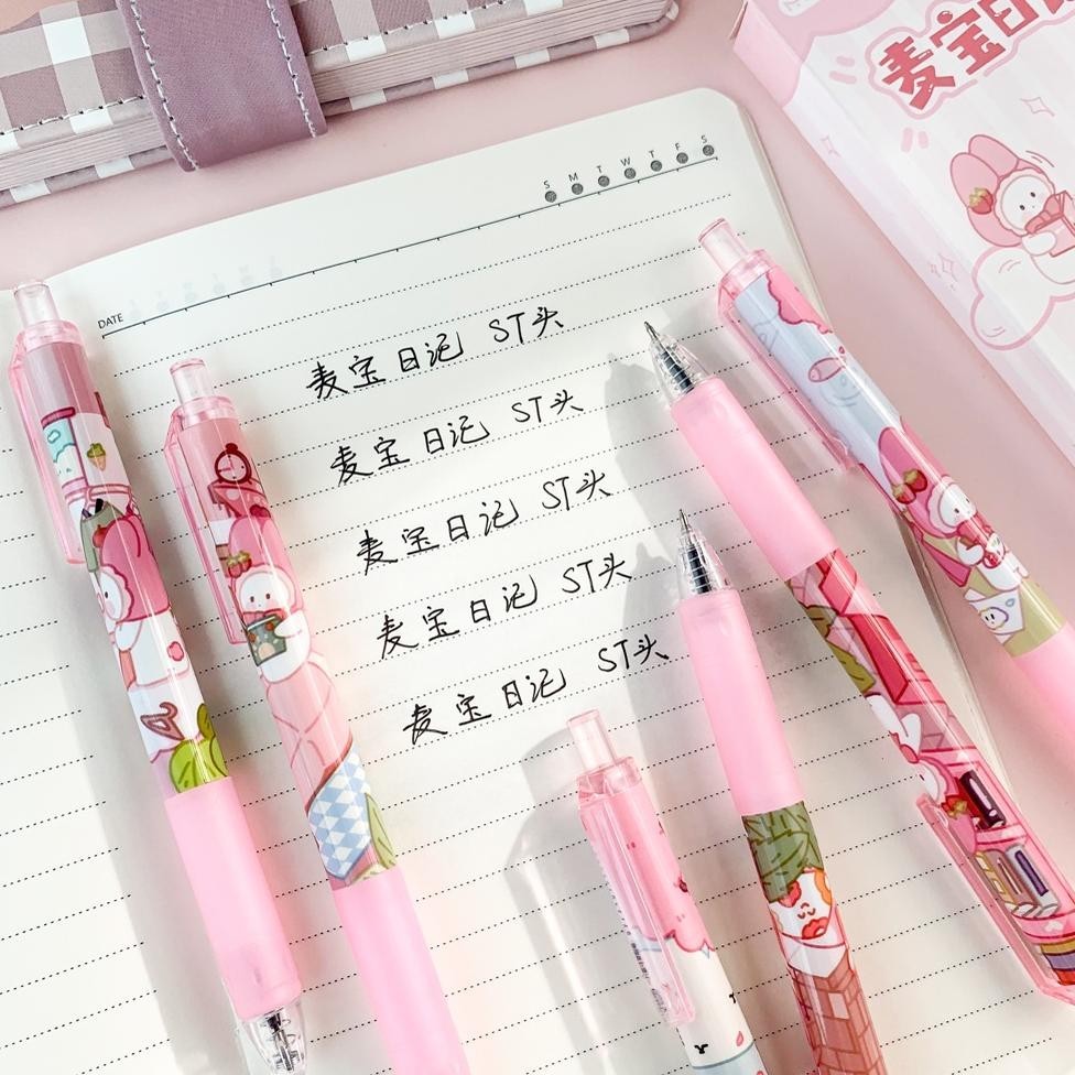 

gd-12 PULPEN GEL MEKANIK MOTIF MELODY PINK LUCU / PULPEN GEL MEKANIK ISI 6 PCS FS Terlaris