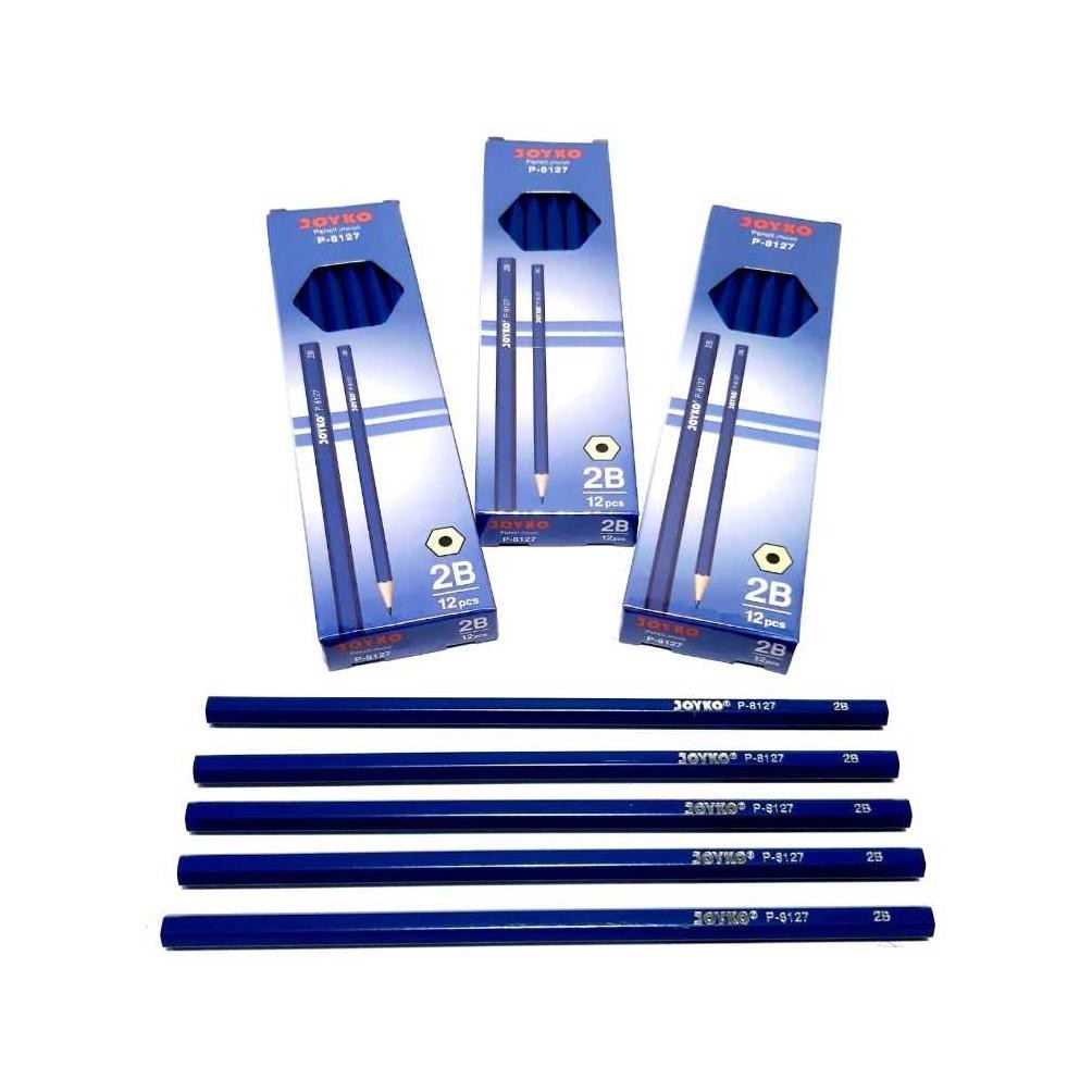 

see-97 Harga Grosir (1kotak /12pcs ) Pensil 2B JOYKO P-8126 / P-8127 Terlaris