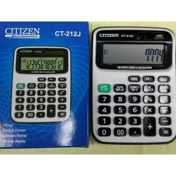 

KALKULATOR DESKTOP MEJA CITIZEN CT-212J /CALCULATOR 12 DIGIT CEK ULANG