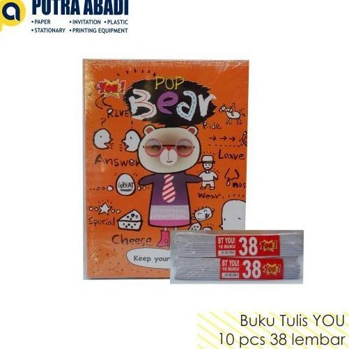 

rt-4 Buku Tulis YOU 38 Lembar (Isi 10 buku) Viral