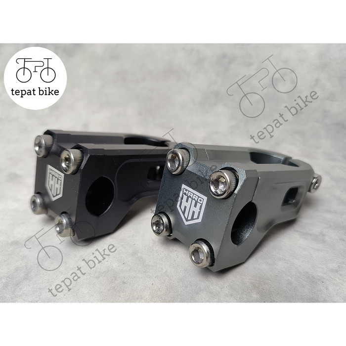 Stem Alloy Bmx Haro Cnc Ori Taiwan - Black / Grey