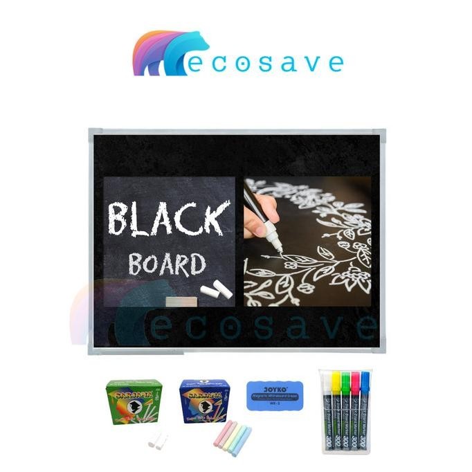 

Blackboard Spidol 60x120 cm Papan Tulis Hitam 120x60 Tanggung