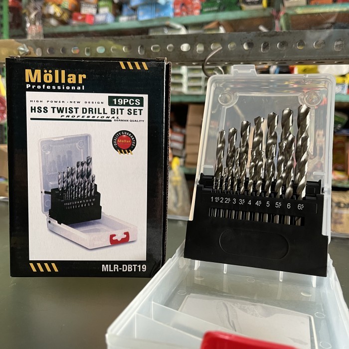 Mata Bor Besi Set 19 Pcs BAGUS Mollar MATA BOR SET MURAH
