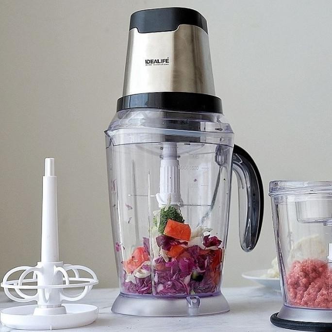 Electric Chopper IDEALIFE IL-219S - Penggiling Daging Bumbu Blender