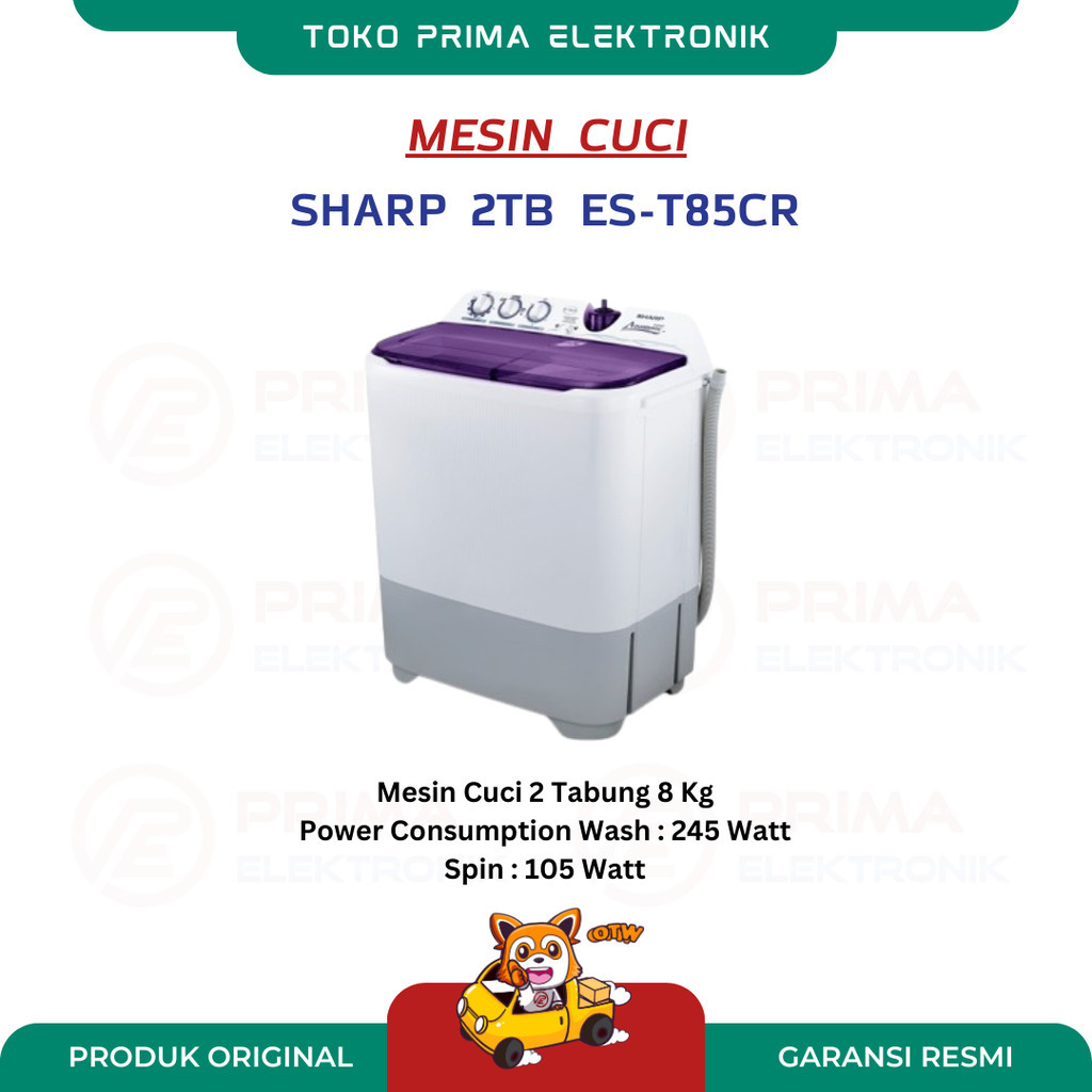 SHARP MESIN CUCI 2TB ES-T85CR