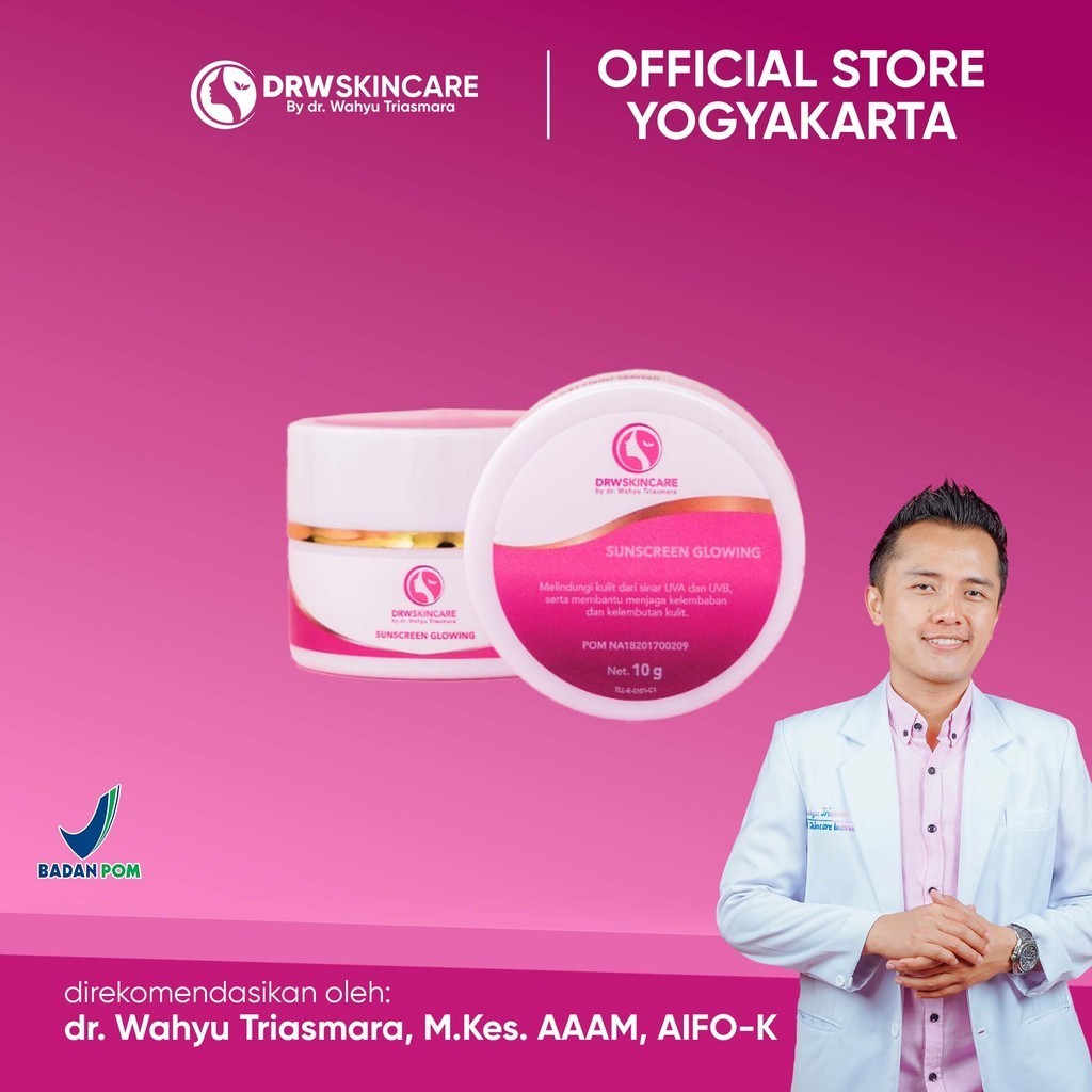 DRW sunblok sunscreen glowing