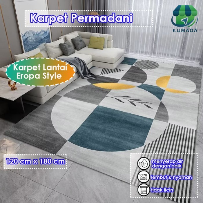 Asna Karpet Ruang Tamu Baru Sofa Meja Kopi Kamar Tidur Kedap Suara Tikar