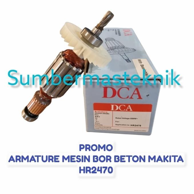 ARMATURE ANGKER MESIN BOR MAKITA HR2470 ARMATUR BOR BOBOK MAKITA 2470 ORIGINAL DAN TERPERCAYA