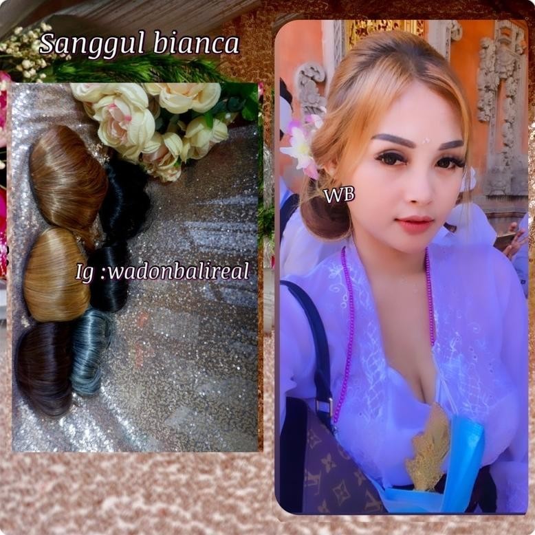 IK69 sanggul bianca by wadon bali /sanggul hairdo premium /sanggul premium modern /sanggul wadon bal